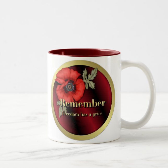 Caneca De Café Em Dois Tons Lembrar Poppy (Direita)