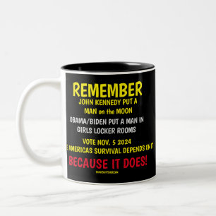 CANECA DE CAFÉ EM DOIS TONS LEMBRE-SE DE VOTAR