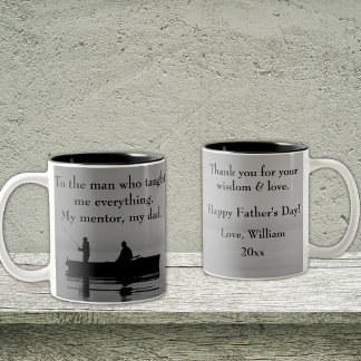 Caneca De Café Em Dois Tons Lembre-se do Pai deste Dia de os pais. Mug De Duas