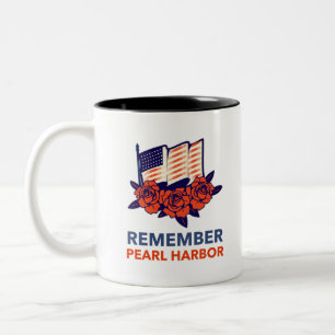Caneca De Café Em Dois Tons Lembrem-se de Pearl Harbor
