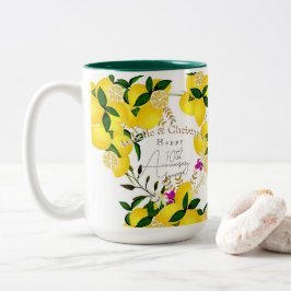Caneca De Café Em Dois Tons Lemon Squeeze