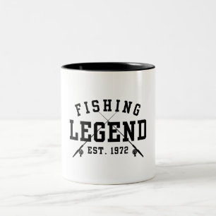 Caneca De Café Em Dois Tons Lenda da Pesca Estabelecida em 1972
