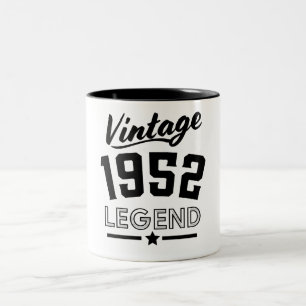 Caneca De Café Em Dois Tons Lenda vintage de 1952