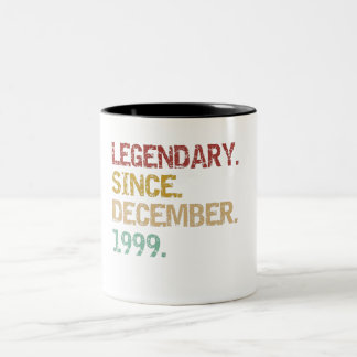 Caneca De Café Em Dois Tons Lendário desde dezembro de 1999
