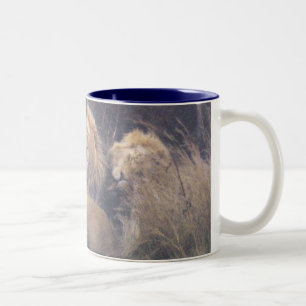 Caneca De Café Em Dois Tons Leões de Kalahari