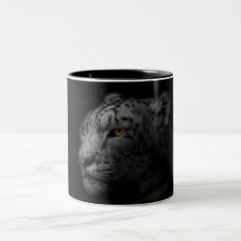 Caneca De Café Em Dois Tons Leopardo,