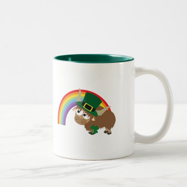 Caneca De Café Em Dois Tons Leprechaun Yak (Direita)