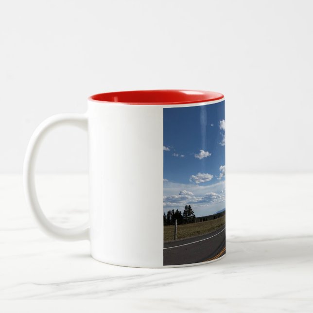 Caneca De Café Em Dois Tons les nuages le ciel (Esquerda)