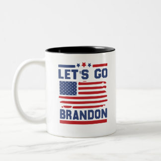 Caneca De Café Em Dois Tons Let’s Go Brandon