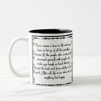 Caneca De Café Em Dois Tons Let vai do drama