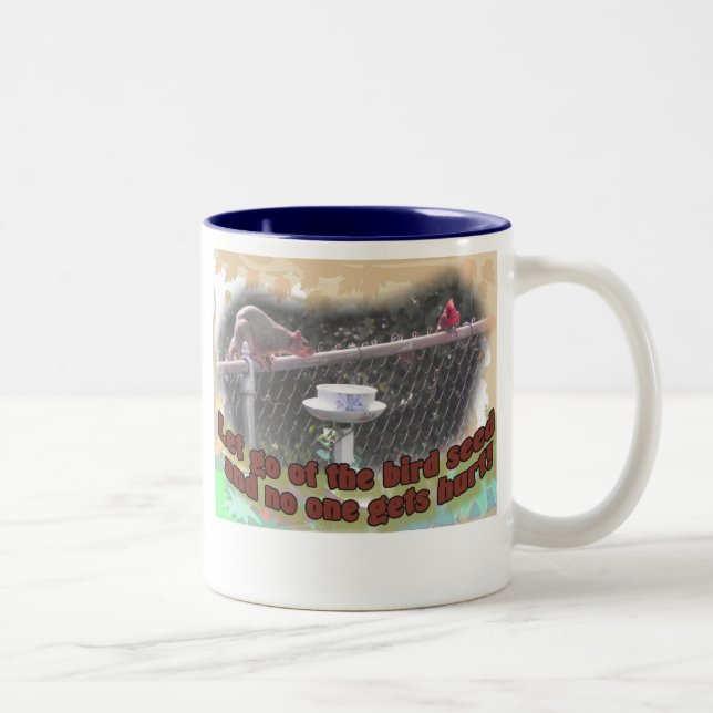 Caneca De Café Em Dois Tons Let vai - ninguém obtem ferido (Direita)