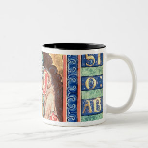 Caneca De Café Em Dois Tons Letra inicial "V" Visio Abdie