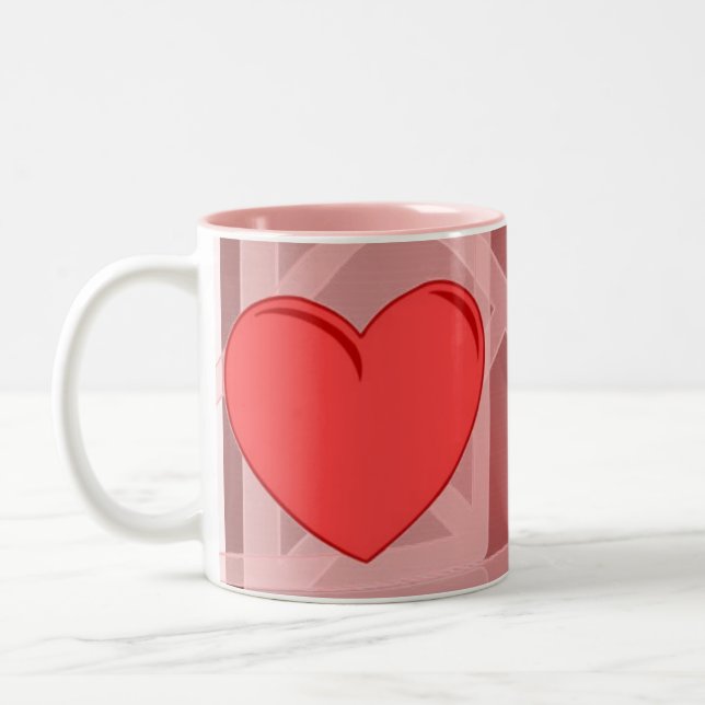 Caneca De Café Em Dois Tons Letra Love Mug (Esquerda)