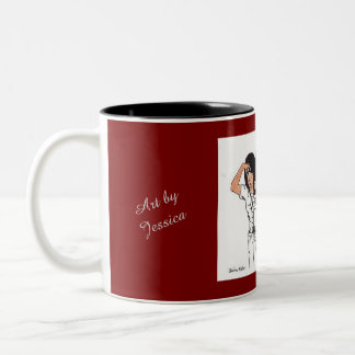 Caneca De Café Em Dois Tons Let's Play Ball mug