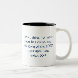 Caneca De Café Em Dois Tons Levanta-se o brilho - 60:1 de Isaiah