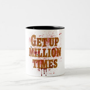 Caneca De Café Em Dois Tons Levante Milhões de Vezes Os melhores presentes in