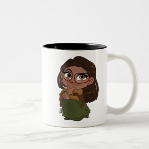Caneca De Café Em Dois Tons Lezbi Nerdy 2 Tone Mug