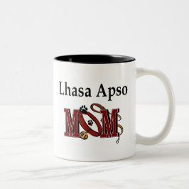 Caneca De Café Em Dois Tons Lhasa Apso Mãe Mug