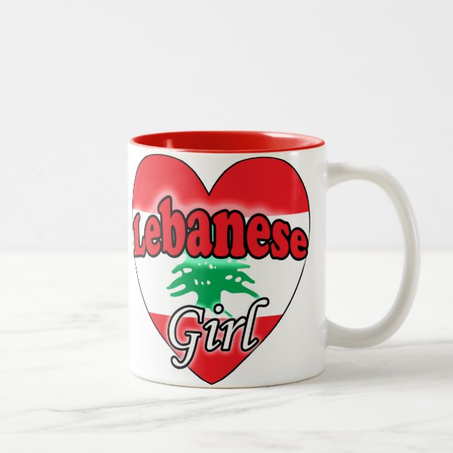 Caneca De Café Em Dois Tons Libanesa (Direita)