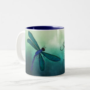 Caneca De Café Em Dois Tons Libélula