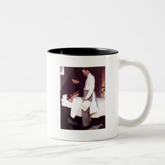 Caneca De Café Em Dois Tons Liberdade do Medo (Direita)