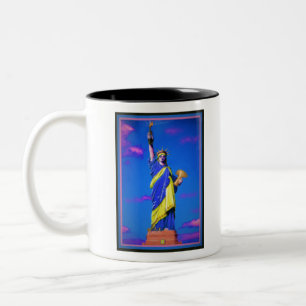 Caneca De Café Em Dois Tons Liberdade Ucraniana