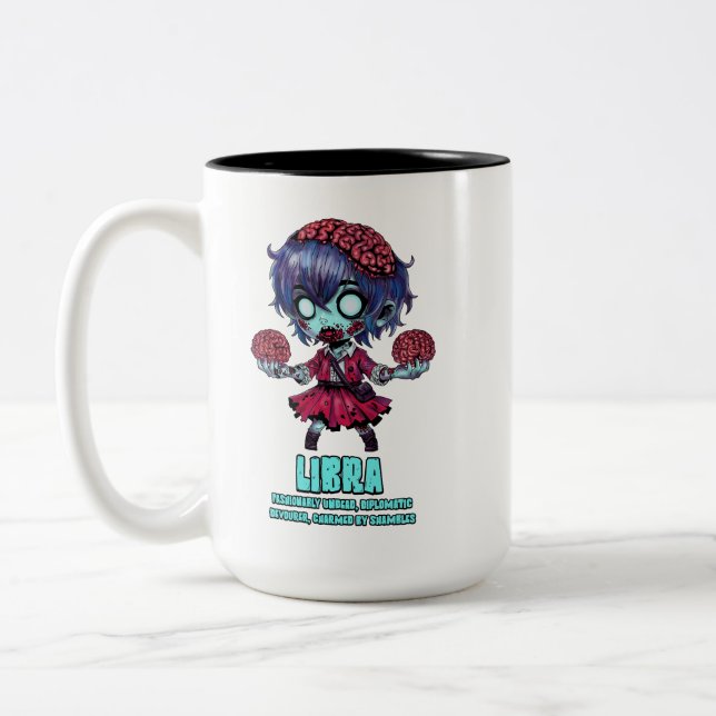 Caneca De Café Em Dois Tons Libra Zumbi (Esquerda)