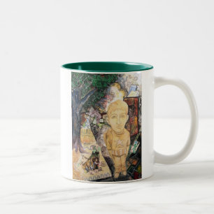 Caneca De Café Em Dois Tons Lição do jardim de infância