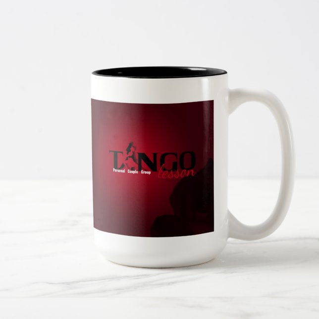 Caneca De Café Em Dois Tons Lição Tango - Mug, Copa (Direita)