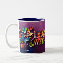 Liderando Com Amor - Cranberry Mug