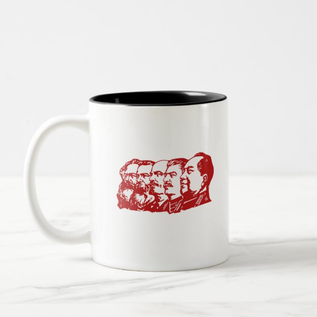 Caneca De Café Em Dois Tons Líderes Comunistas (Esquerda)