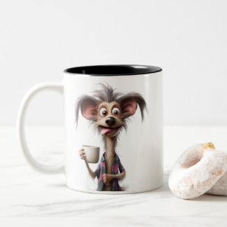 CANECA DE CAFÉ EM DOIS TONS LIFE IS BETTER WITH A COFFEE, DOG