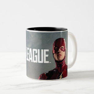 Caneca De Café Em Dois Tons Liga da Justiça Flash no Battlefield