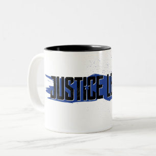 Caneca De Café Em Dois Tons Liga da Justiça  Logotipo da Liga da Justiça de 
