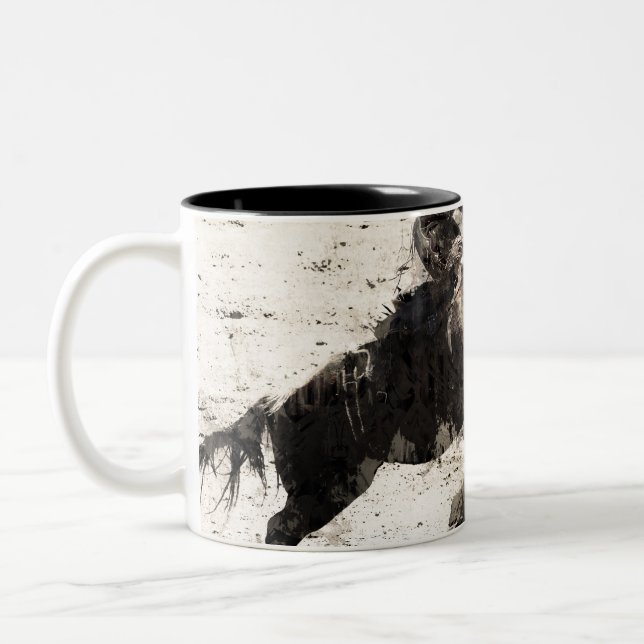 Caneca De Café Em Dois Tons Ligando - Carimbo de Compras Bronco (Esquerda)