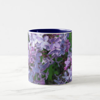 Caneca De Café Em Dois Tons lilac bonito
