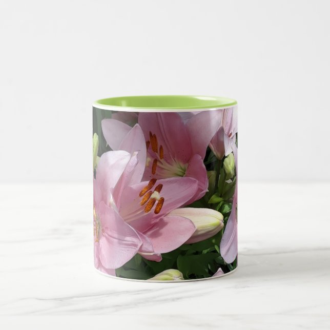 Caneca De Café Em Dois Tons Lilases Rosa (Centro)