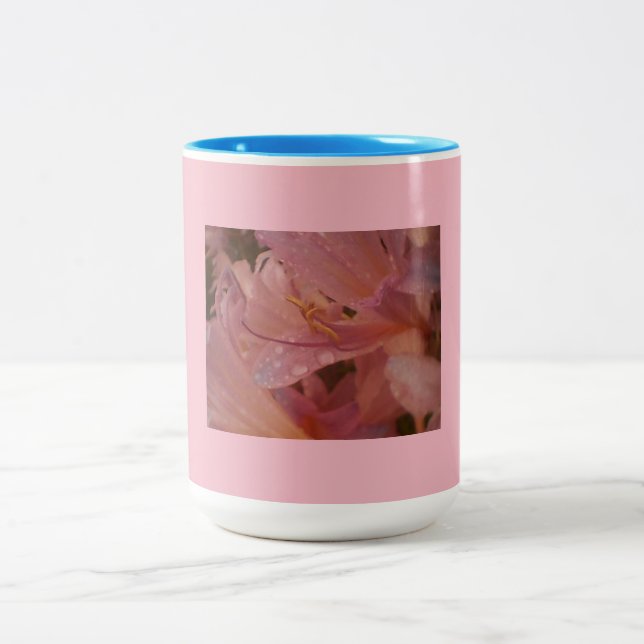 Caneca De Café Em Dois Tons Lily Petal Rosa (Centro)