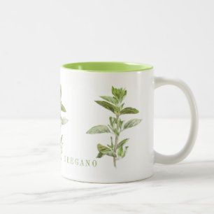 Caneca De Café Em Dois Tons Limão DE OREGANO FRESCO - Caneta de dois tons