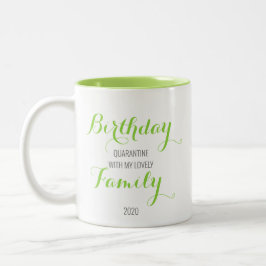 Caneca De Café Em Dois Tons Limão Quarantine Birthday Mug