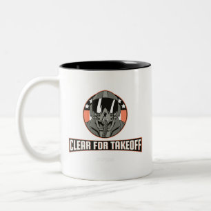 Caneca De Café Em Dois Tons Limpo para Exército de Despedimento Mãe Café Mug M