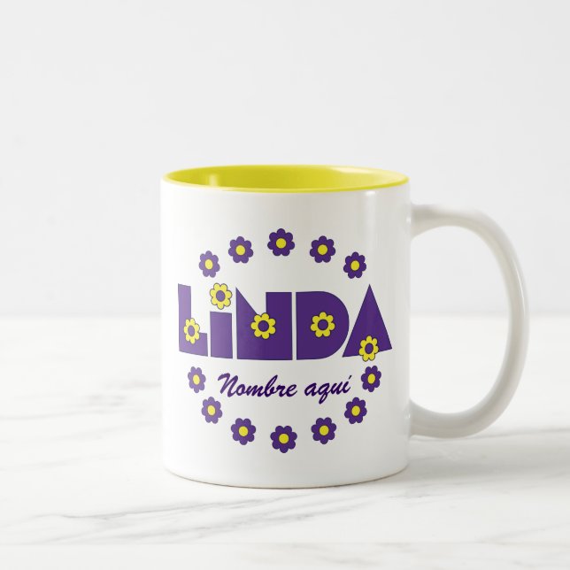 Caneca De Café Em Dois Tons Linda (Direita)