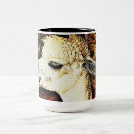 Caneca De Café Em Dois Tons Linda imagem do Alpaca
