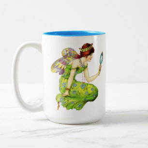 Caneca De Café Em Dois Tons Linda princesa de fada