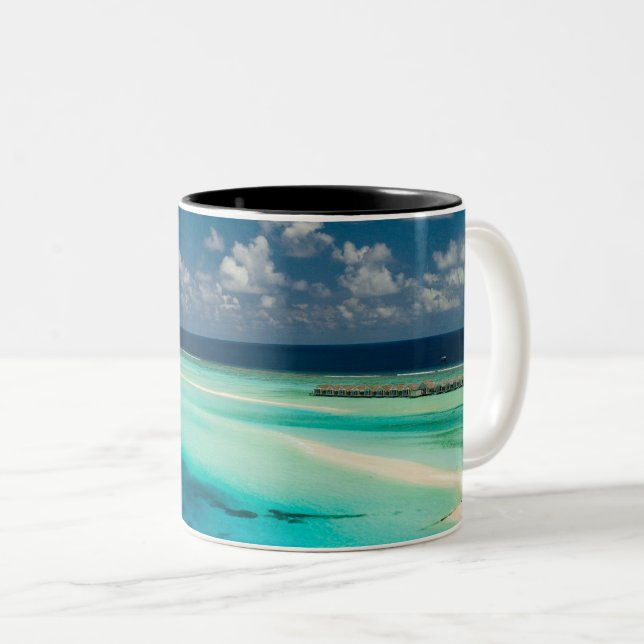 Caneca De Café Em Dois Tons Lindas Criaturas Oceânicas (Frente Esquerda)