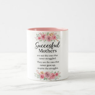 Caneca De Café Em Dois Tons Lindo Feliz Dia das Mães Mamãe