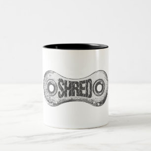 Caneca De Café Em Dois Tons Link de cadeia de bicicletas compartilhada