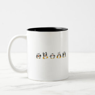 Caneca De Café Em Dois Tons Linux