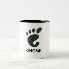 Caneca De Café Em Dois Tons Linux GNOME -1 Mug