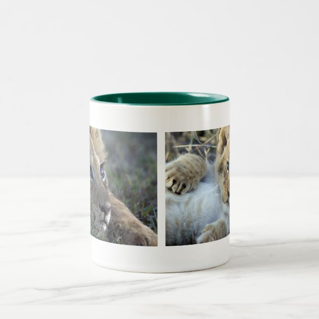 Caneca De Café Em Dois Tons Lion bebé (Centro)